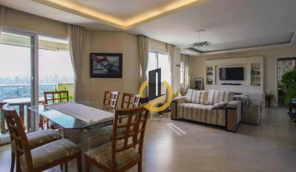 Apartamento à venda no Condomínio Golden Palace - 141m² - 3 suítes - 5 banheiros - depósito - 3 vagas - varanda gourmet com churrasqueira