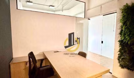 Sala comercial para locação no Condomínio Helbor Trilogy Home &amp; Office - 36,16m² - 1 banheiro - ar condicionado - móveis planejados - 1 vaga - em SBC