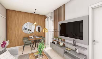 Ed. Park Ville - Apartamento com Varanda, 2 Quartos sendo uma suíte  - Lazer Completo - Zona Oeste