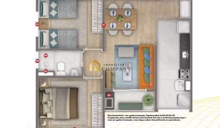 Ed. Silver Oasis (Altos do Trujilo) - Apartamento Garden com entrada parcelada altos do Trujilo com entrega julho 2025 -  Sorocaba
