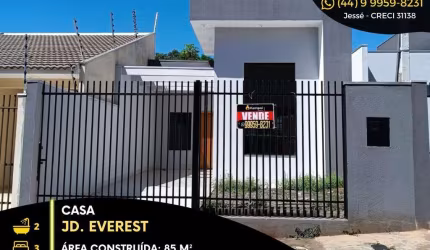 Casa com 3 quartos à venda na Rua José Antonio Rodrigues, Jardim Everest, Maringá, 85 m2 por R$ 480.000