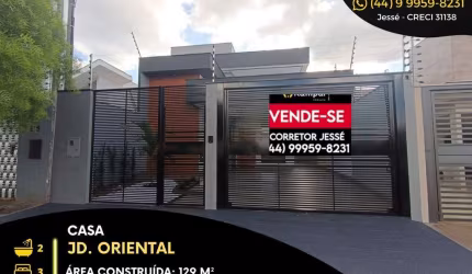 Casa com 3 quartos à venda na Rua Pioneira Idalina Caliman Mariani, Jardim Oriental, Maringá, 129 m2 por R$ 680.000