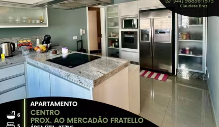 Lindíssimo apartamento de alto padrão disponível para venda no centro de Maringá