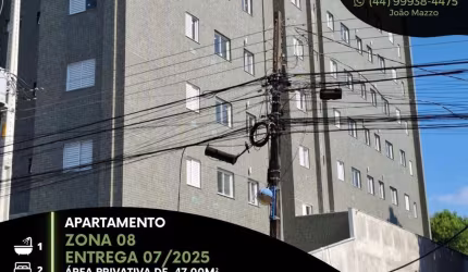 Apartamento Novo 02 quartos - Av.  Monteiro Lobato