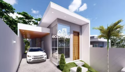 Casa moderna com 3 quartos, sendo 1 suíte na Guabiruba
