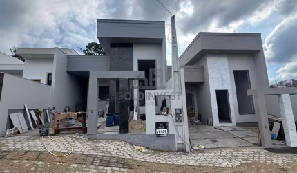 Projeto casa moderna com 3 quartos (1 suíte) com passagem lateral no bairro Primeiro de Maio