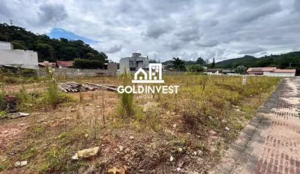 Terreno plano e documentado no bairro Guabiruba Sul