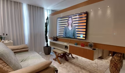 Lindo apartamento montado e decorado, 02 quartos, suite, piscinas aquecidas, 02 vagas.