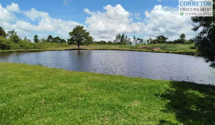 Área com açude próxima a Gramado.