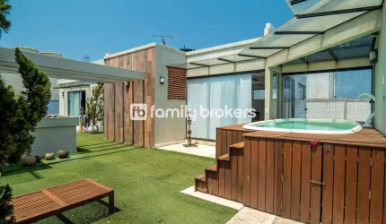 CONFORTÁVEL COBERTURA DUPLEX DE 364m² | 4 QUARTOS | PISCINA no RECREIO DOS BANDEIRANTES