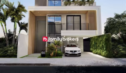 VILLA BLANCA RESIDENCE: CASA TRIPLEX DE 4 QUARTOS | 309M² | INFRAESTRUTURA COMPLETA