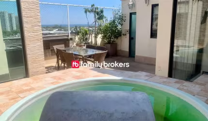 COBERTURA DUPLEX À VENDA NA AV. SALVADOR ALLENDE 3 QTS| 2 SUÍTES | PISCINA| 2 VAGAS