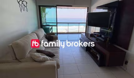 RESERVA DO MAR: APARTAMENTO DE 80m² | 2 QUARTOS |  FRONTAL MAR | 1 VAGA