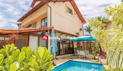 JARDIM BARRA: LINDA CASA DE 284m² E 6 QUARTOS À VENDA NA BARRA DA TIJUCA
