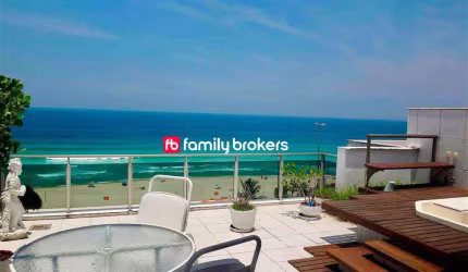 EXCELENTE COBERTURA DE LUXO COM 300M² | 4 QUARTOS | VISTA MAR - BARRA DA TIJUCA