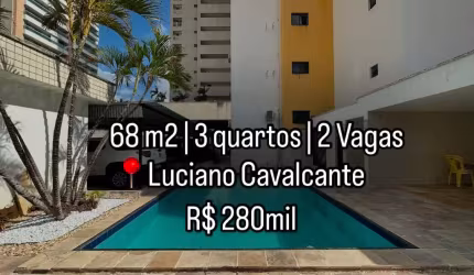 Ed. San Lourenzo, 68m2, 3 quartos, 2 suítes, Luciano Cavalcante, Fortaleza - Ce