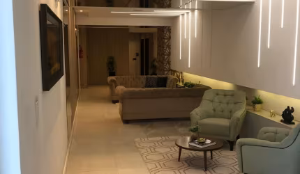 Apartamento dois quartos semi mobiliado