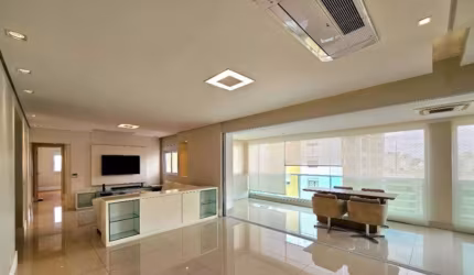 Requintado apto. p/ aluguel c/ 161 m2 c/ amplo living c/ churrasqueira, 3 suítes e dependência de empregada no Campo Belo - SP