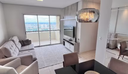 Alugo lindo apartamento mobiliado próximo ao shopping pantanal