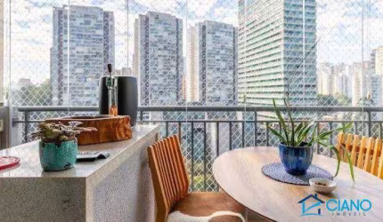 Apartamento com 1 dormitório à venda, 130 m² por R$ 1.250.000,00 - Jardim Caboré - São Paulo/SP