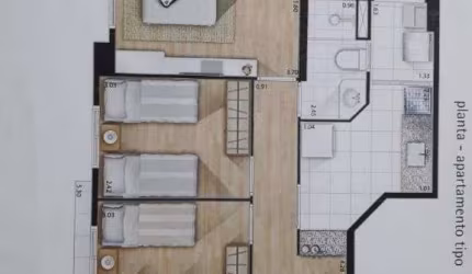 Apartamento Novo no Contra piso 3 dormitórios 1 suíte 2 vagas  à venda, 66 m² por R$ 600.000,00 - Santana - São Paulo/SP