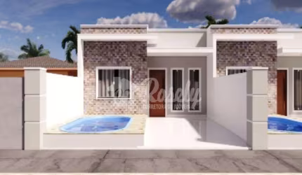 Casa geminada, 2 quarto sendo 1 suite, venda, pontal do paraná