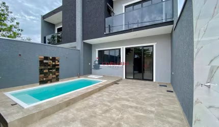 Sobrado 3 quartos piscina Praia de Leste PR
