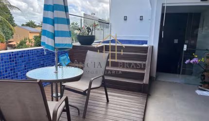 EXCELENTE COBERTURA 3 quartos a 4 minutos da Praia de Buraquinho