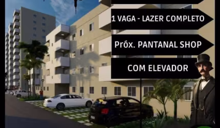 Vendo apartamento próximo ao Centro Político Administrativo com 2 dormitórios na Morada do Ouro, Cuiabá-MT