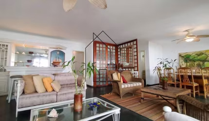 Apartamento para Locação em Guarujá, Pitangueiras, 5 dormitórios, 1 suíte, 3 banheiros, 2 vagas