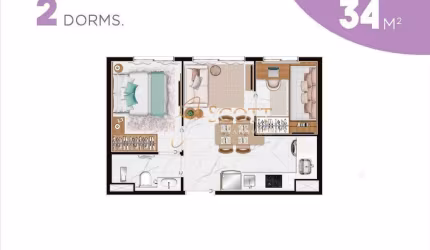 Apartamento Viva Benx Chacara Santo Antonio 2 dormitórios a venda nunca habitado