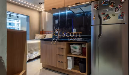 Impecável apartamento Studio Completo Mobiliado