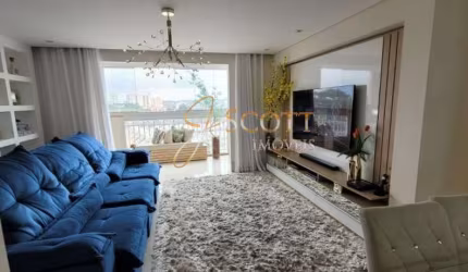 Excelente apartamento com 3 dormitórios, varanda gourmet, todo mobiliado no Jabaquara.