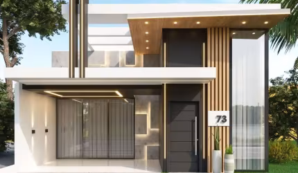 Venda de casa com 3/4 - duas suítes, espaço gourmet - Cond. Nova York – Parnamirim/RN