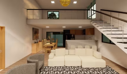 Casa linda com mezanino em Condomínio de alto padrãoGolden Park.
