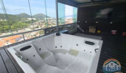 INCRÍVEL COBERTURA DUPLEX EM CONDOMÍNIO COMPLETO LOCALIZADO NO BAIRRO CIDADE JARDIM EM CARAGUATATUBA!