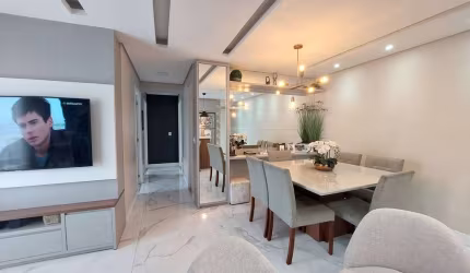 Apartamento lindo e aconchegante, finamente decorado, 3 quartos e garagem