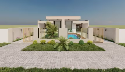 CASA GEMINADA COM PISCINA EM BREJATUBA - GUARATUBA