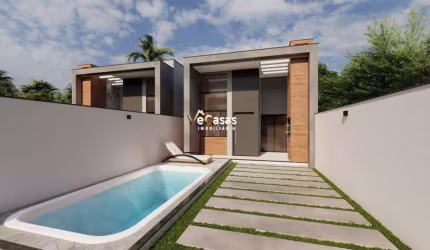 Casa Linear Recreio com Piscina e Amplo Quintal