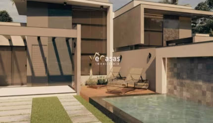 Casa Linear com 4 Quartos e Espaço Gourmet | Rio das Ostras/RJ Jardim Mariléa ? 262,2m&#178;