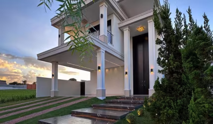 Imponente Residência em Estilo Neoclássico – Luxo, Tecnologia e Sofisticação em Cada Detalhe Porteira Fechada | Consulte condições