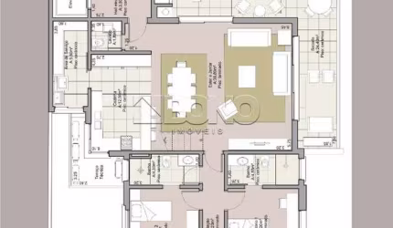 Apartamento com 3 quartos à venda no Centro, Caxias do Sul , 268 m2 por R$ 2.120.000