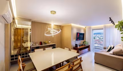 Apartamento mobiliado de 3 quartos ao lado do Shopping Cerrado