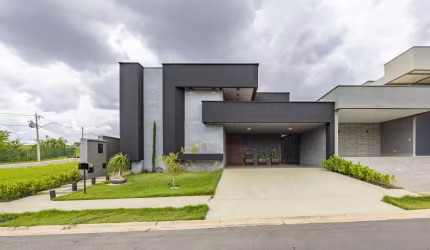 Casa térrea com o sofisticado estilo industrial