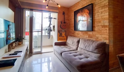 APARTAMENTO MOBILIADO C/ VAGA E SACADA NO BAIRRO VILA ROSA