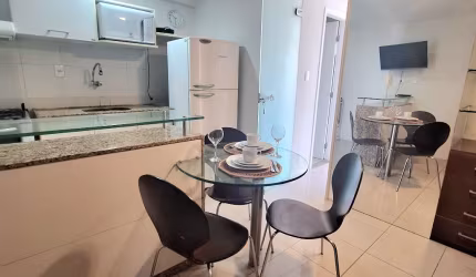 Aluguel Lindo Flat 1Qto 35m² Mobiliado e Equipado, Localiz no Coração de Boa Viagem