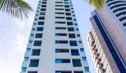 Aluguel Flat 29m² Mobiliado, Beira Mar de Piedade, Serv Camareira, Restaurante, Wi-fi, Lazer Compl, Academia