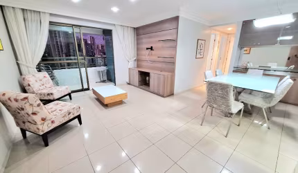 Aluguel Lindo Apt semi mobiliado, todo Planejado, Dep Compl, Localiz Impecável em Boa Viagem