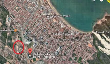 Terreno para vender em Ponta Negra, 200 mts da rota do Sol, excelente localização.