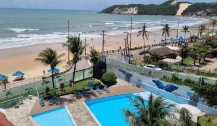 Flat mobiliado beira-mar em Ponta Negra